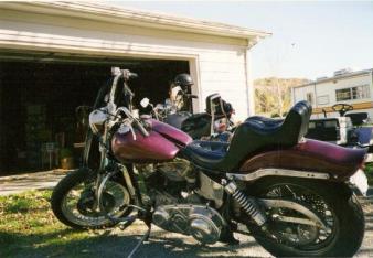 1953 Panhead  Harley ~ My brother - in - law's bike.