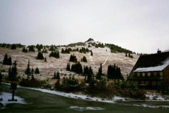 Sunrise Ridge on Mt. Rainier ~  Early snow in September 2007. 