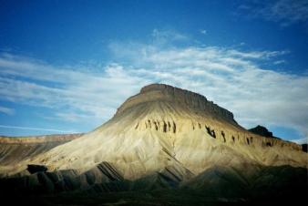 Western Colorado ~  Before sunset. Along I-70. Taken from the bus. 