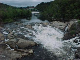 Middle Falls, Rumford ~ I used this in place of a picture of the Swift River