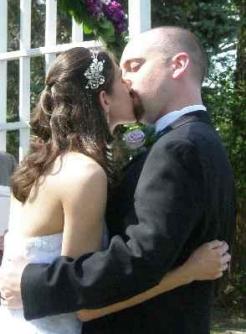 "You May Kiss the Bride" ~ You could "hear" the smiles all around those in attendance.