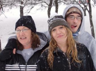 Texas Blizzard '10 ~ From left to Right: Jennifer, Me, Jerry