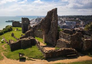 Hastings Castle Today ~  No description included. 