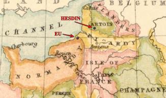 Hesdin and Eu ~  No description included. 