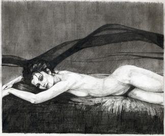 Victors Slave Girl ~  Pencil on paper. 