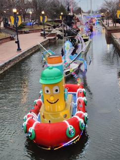 Boats on Canal, Frederick Md ~ I was a little fascinated by these cute boats on a small canal in downtown Frederick Maryland