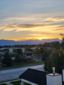 Kalispell Sunrise 9/22/24 ~  This photo speaks for itself.  Taken from my hotel room. 