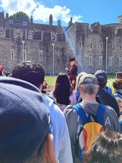 Yeoman Tour Guide ~ If you wish, you can get a guided tour from the Tower's yeoman (or Beefeaters as they were once called), at the starting point within 'The Moat'. On this day, our yeoman was quite knowledgeable and fun (with his little quips and stories). The tour is about 45 minutes, but be ready to keep up or you might get lost and lose the guy. Also try to listen in as best as possible, especially when it gets super crowded. 